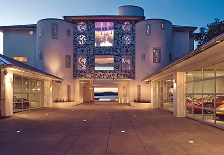 avante modern glass garage door