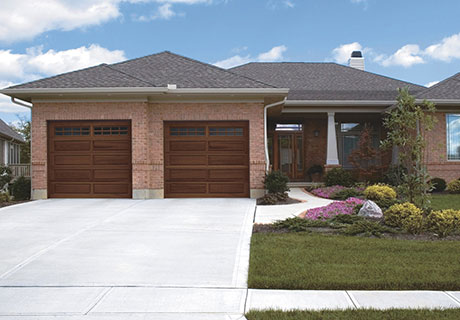 wooden garage door from classic wood collection