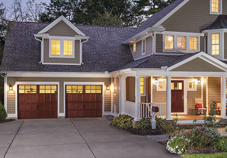 reserve wooden garage door