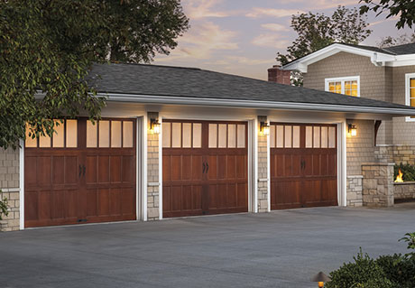 reserve wooden garage door
