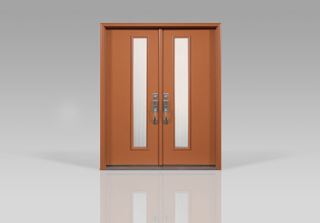 modern wooden entryway door