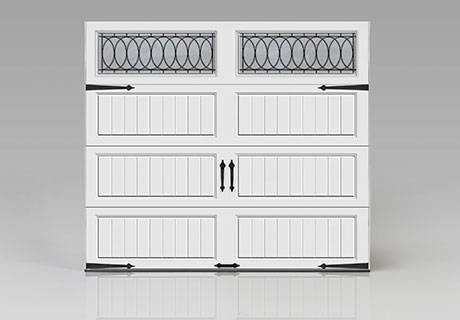custom white garage door