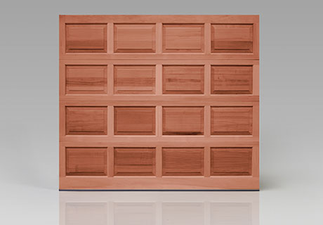 wooden garage door