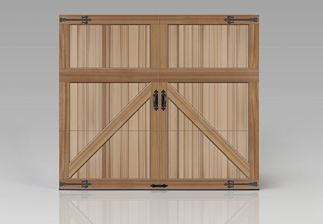 reserve wooden garage door