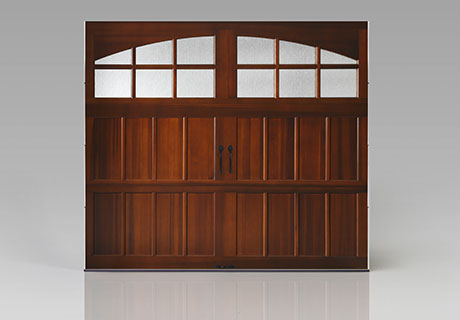 reserve wooden garage door