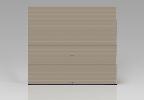 ribbed modern garage door