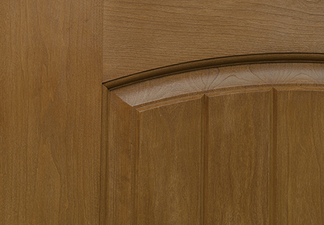 cherry wood door closeup