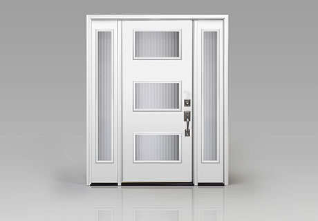 smooth fiberglass entry door